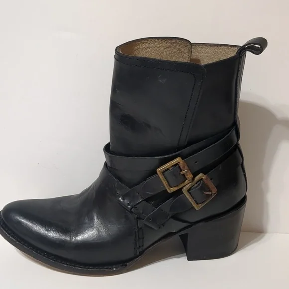 FREEBIRD by STEVEN Saintblack leather Boot women size 7